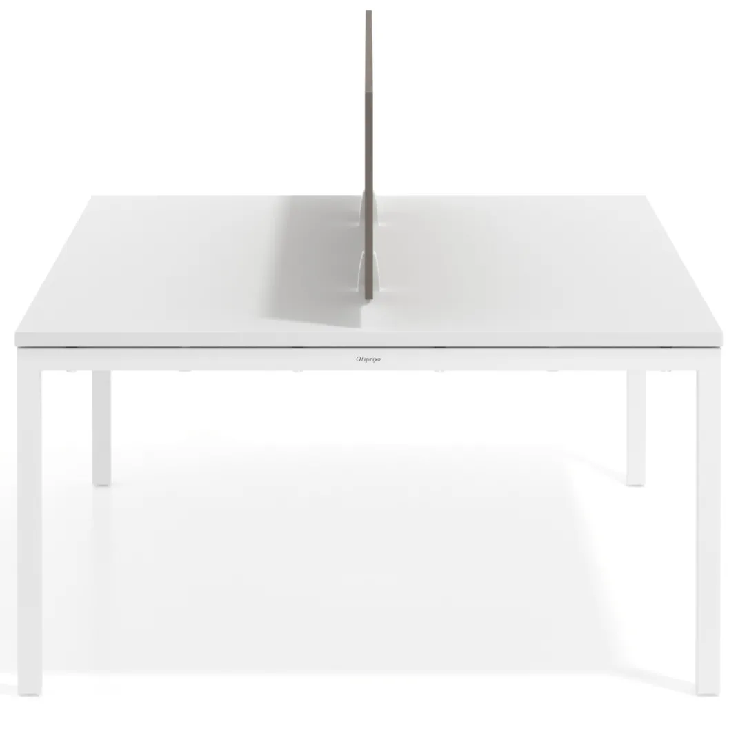 Separador mesa coworking Hover en melamina