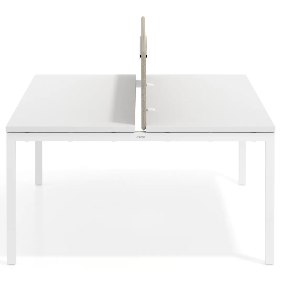 Separador mesa multipuesto Hover tapizado con guia de aluminio