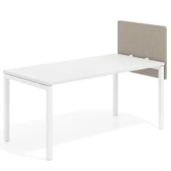 Separador para mesa individual lateral móvil tapizado PET