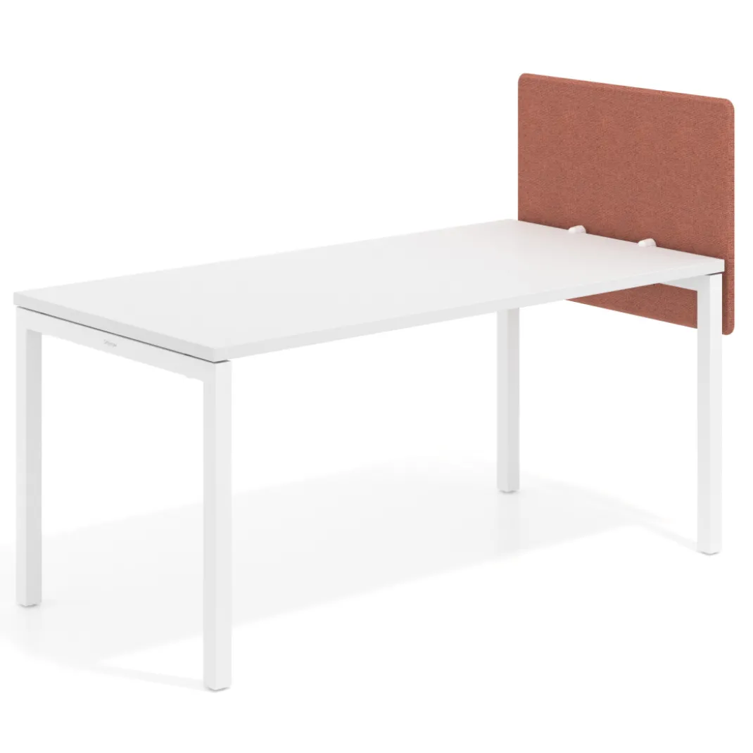 Separador para mesa individual lateral móvil tapizado PET