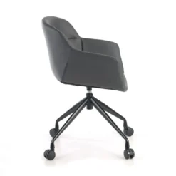 Silla confidente Anne, Giratoria Ruedas Asiento Ecopiel