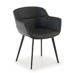 Silla confidente Anne, 4 patas Ecopiel