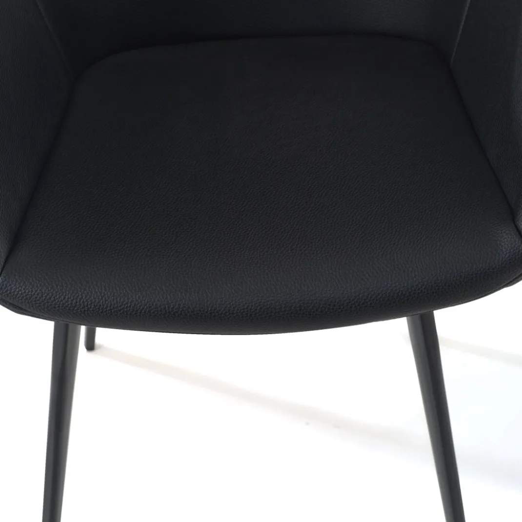 Silla confidente Anne, 4 patas Ecopiel