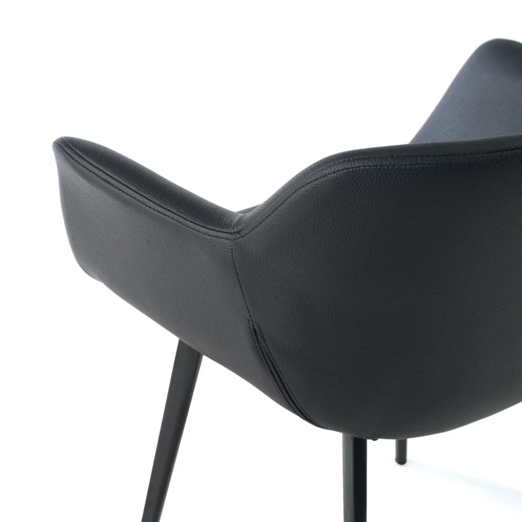 Silla confidente Anne, 4 patas Ecopiel