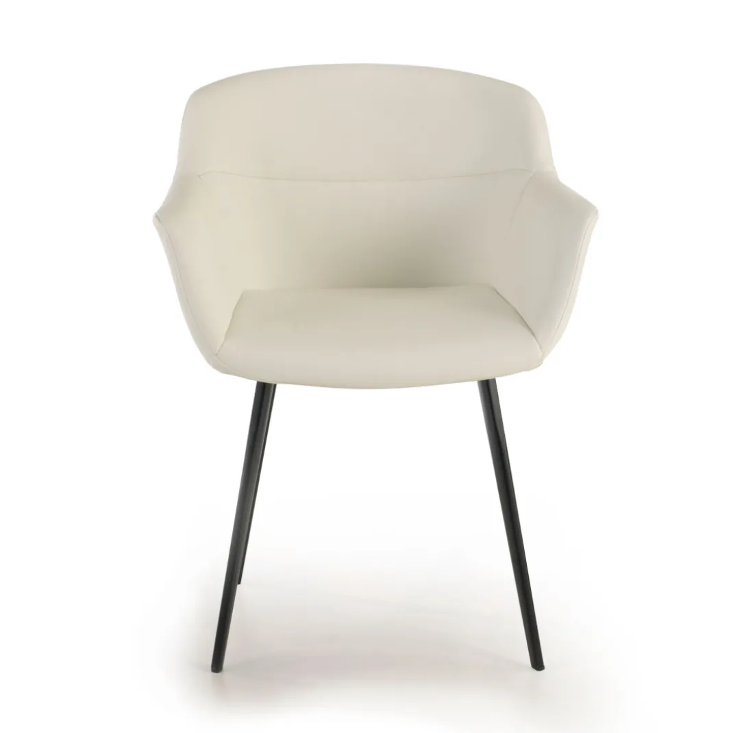 Silla confidente Anne, 4 patas Ecopiel