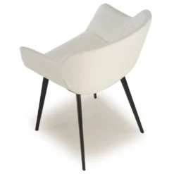 Silla confidente Anne, 4 patas Ecopiel