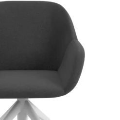 Silla confidente con ruedas moon base de aluminio