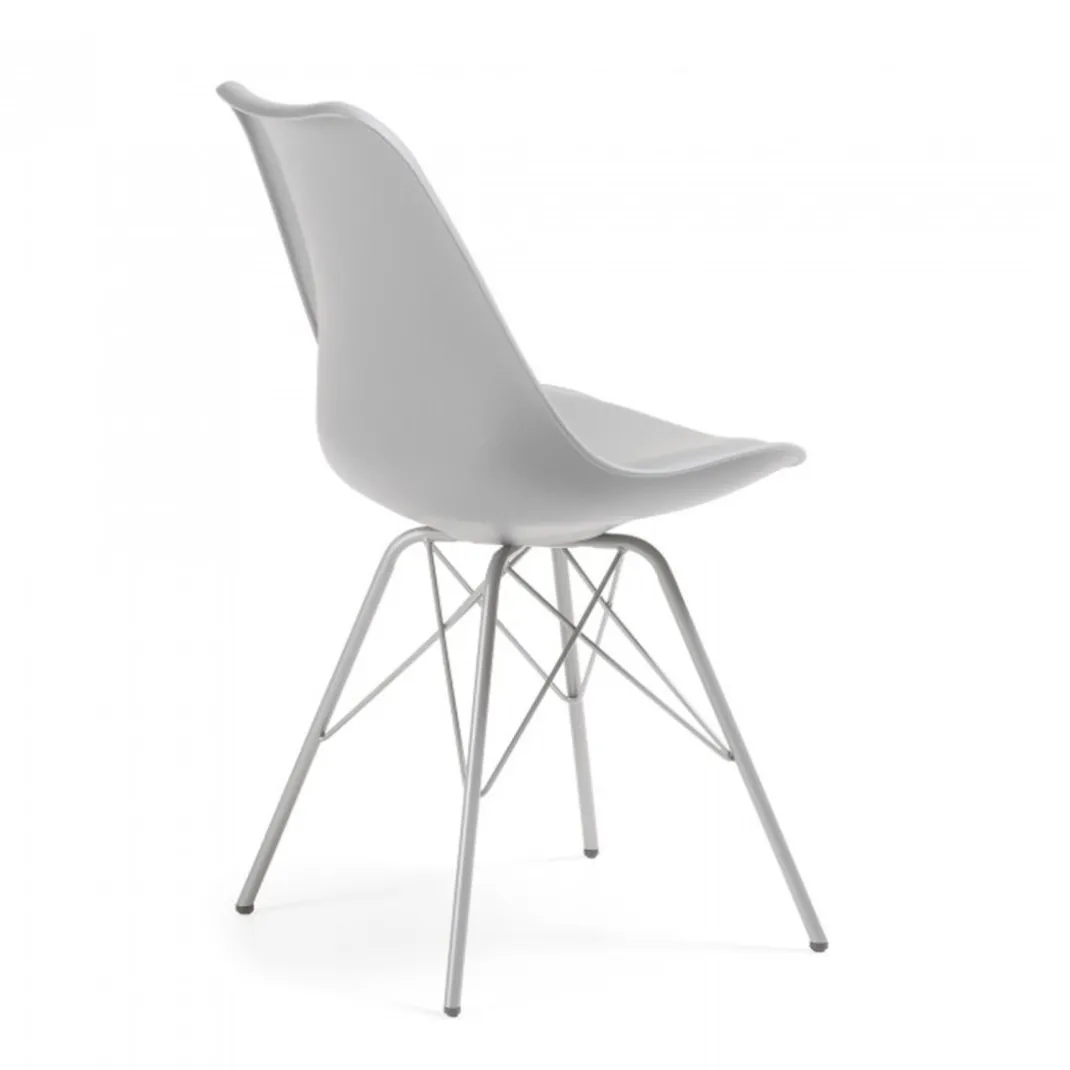 Silla confidente de diseño Nordic, patas de Metal