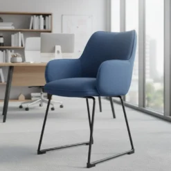 Silla confidente Gala, estructura patín