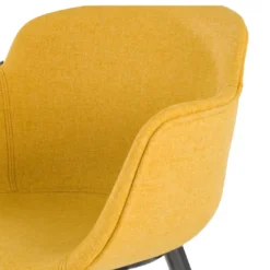 Silla Confidente Ivonne, Giratoria con ruedas, Tapizada