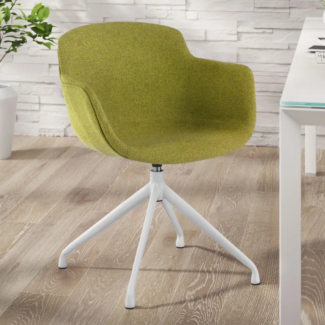 Silla confidente Ivonne Giratoria Asiento Tapizado