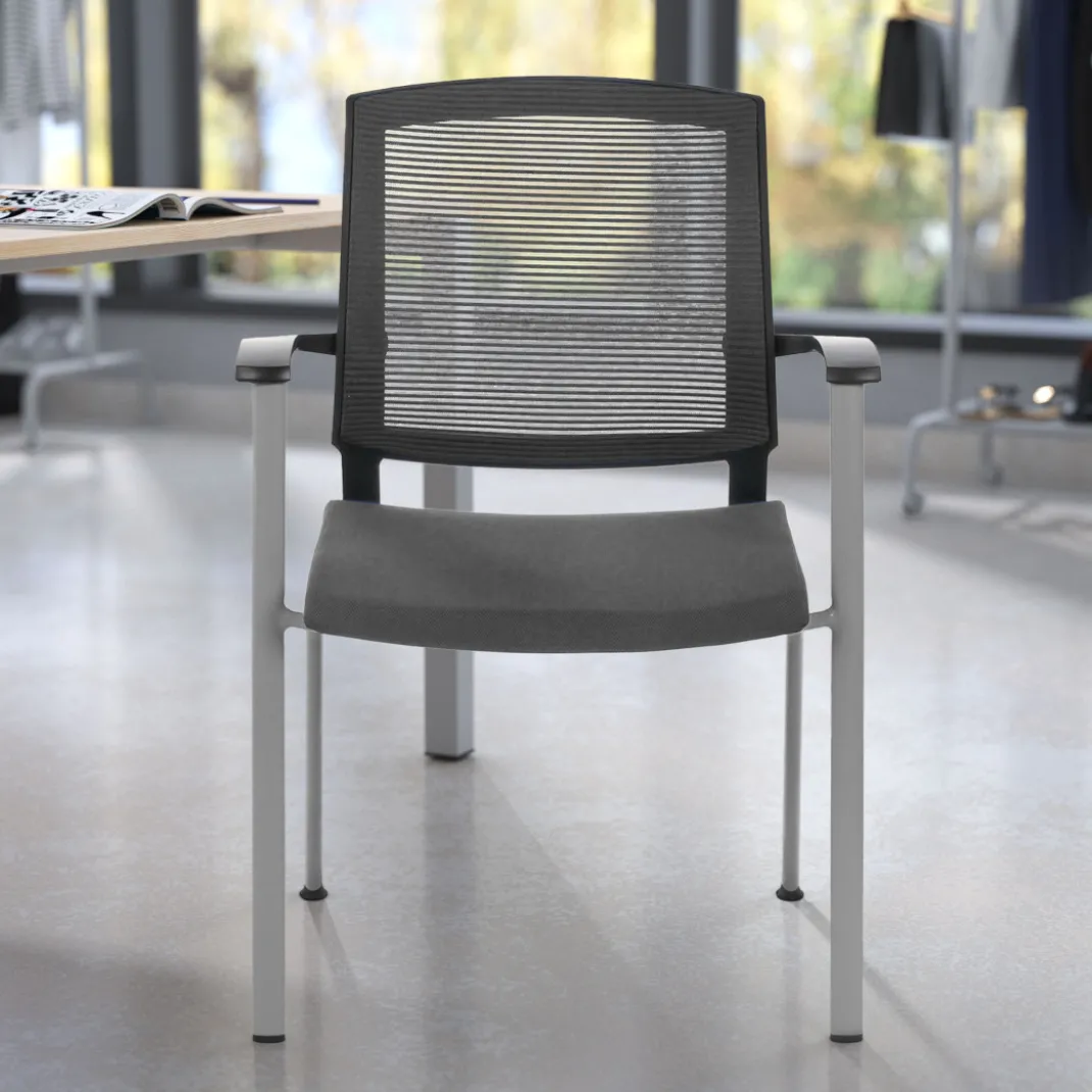 Silla Confidente Maya estructura patin red
