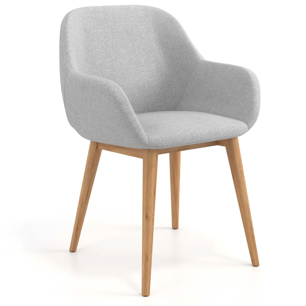Silla confidente Moon 4 patas madera maciza