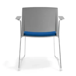 Silla Confidente tapizada con brazos Lotus