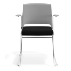 Silla Confidente tapizada con brazos Lotus