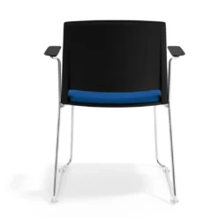 Silla Confidente tapizada con brazos Lotus