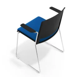 Silla Confidente tapizada con brazos Lotus