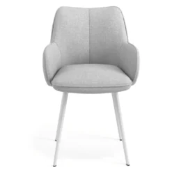 Silla confidente tapizada Gala, estructura 4 patas