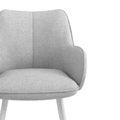 Silla confidente tapizada Gala, estructura 4 patas