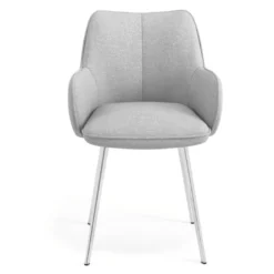 Silla confidente tapizada Gala, estructura 4 patas