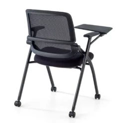 Silla con pala plegable Flexia, respaldo de red, con ruedas