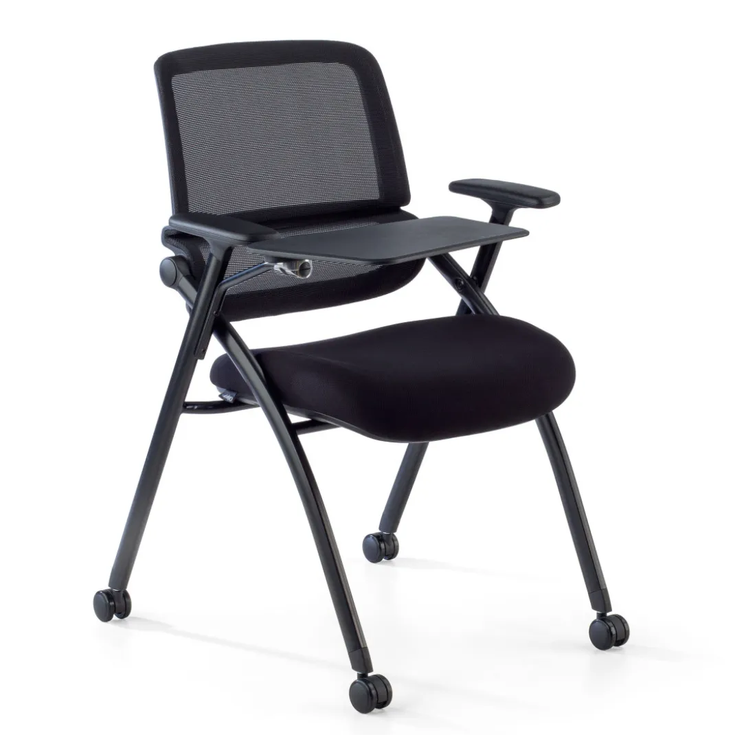 Silla con pala plegable Flexia, respaldo de red, con ruedas