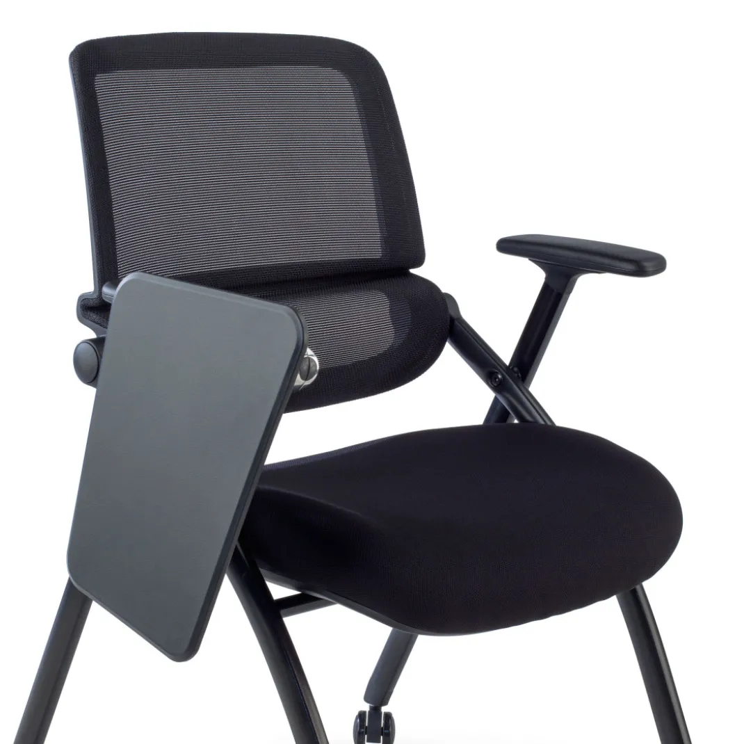 Silla con pala plegable Flexia, respaldo de red, con ruedas