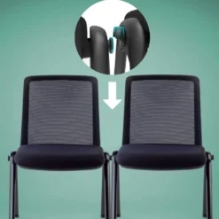 Silla de conferencias Versa, respaldo de red, apilable