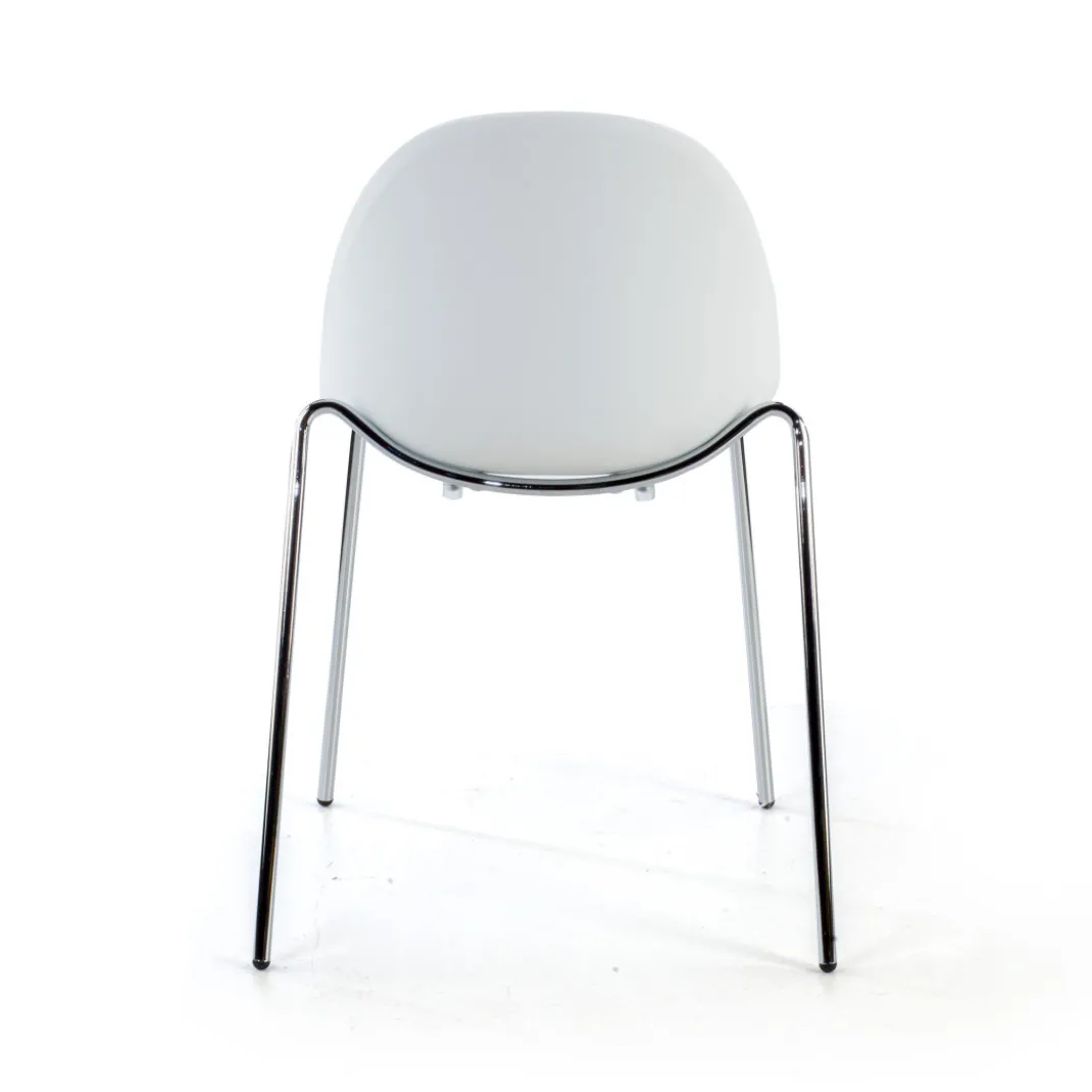 Silla de confidente Flow, 4 patas, estructura acero, apilable