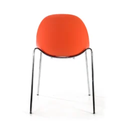 Silla de confidente Flow, 4 patas, estructura acero, apilable