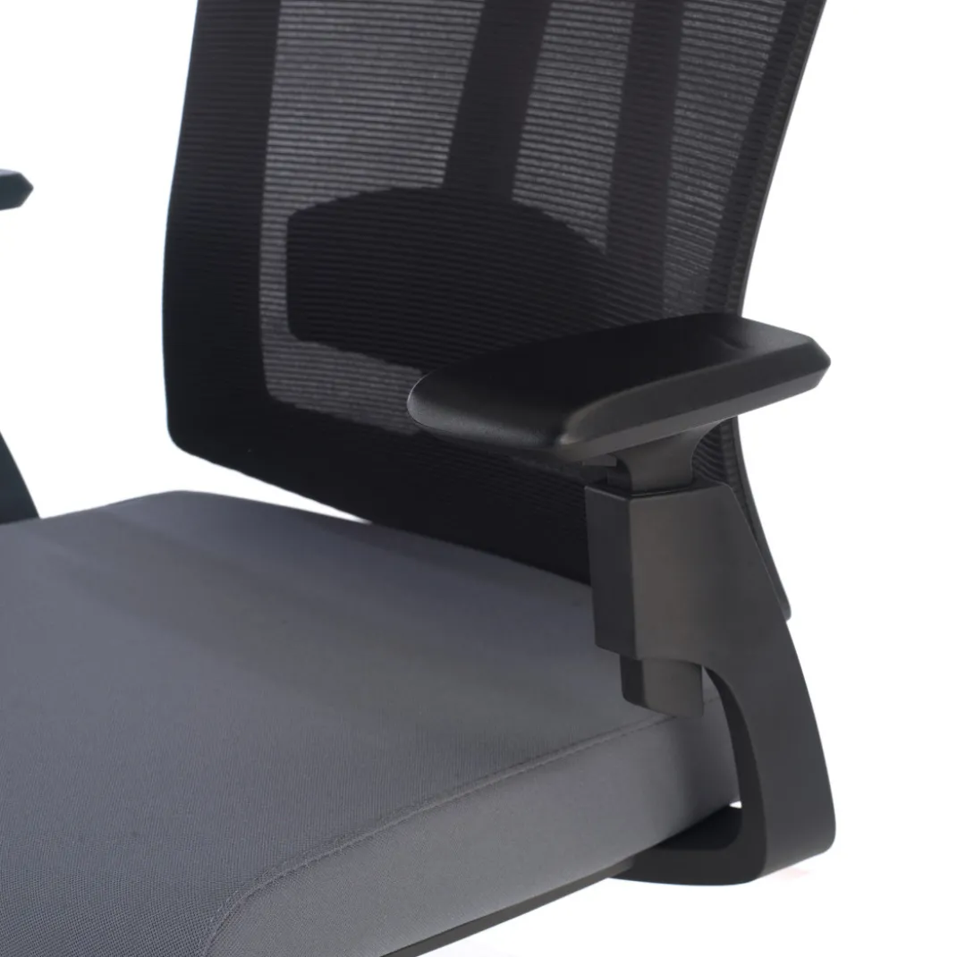 Silla de oficina Baron, reposacabezas, brazos 3D, red