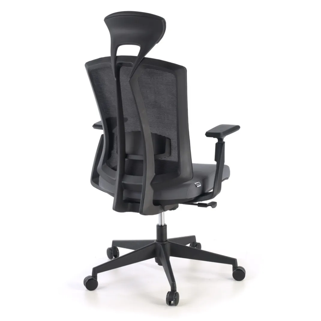 Silla de oficina Baron, reposacabezas, brazos 3D, red