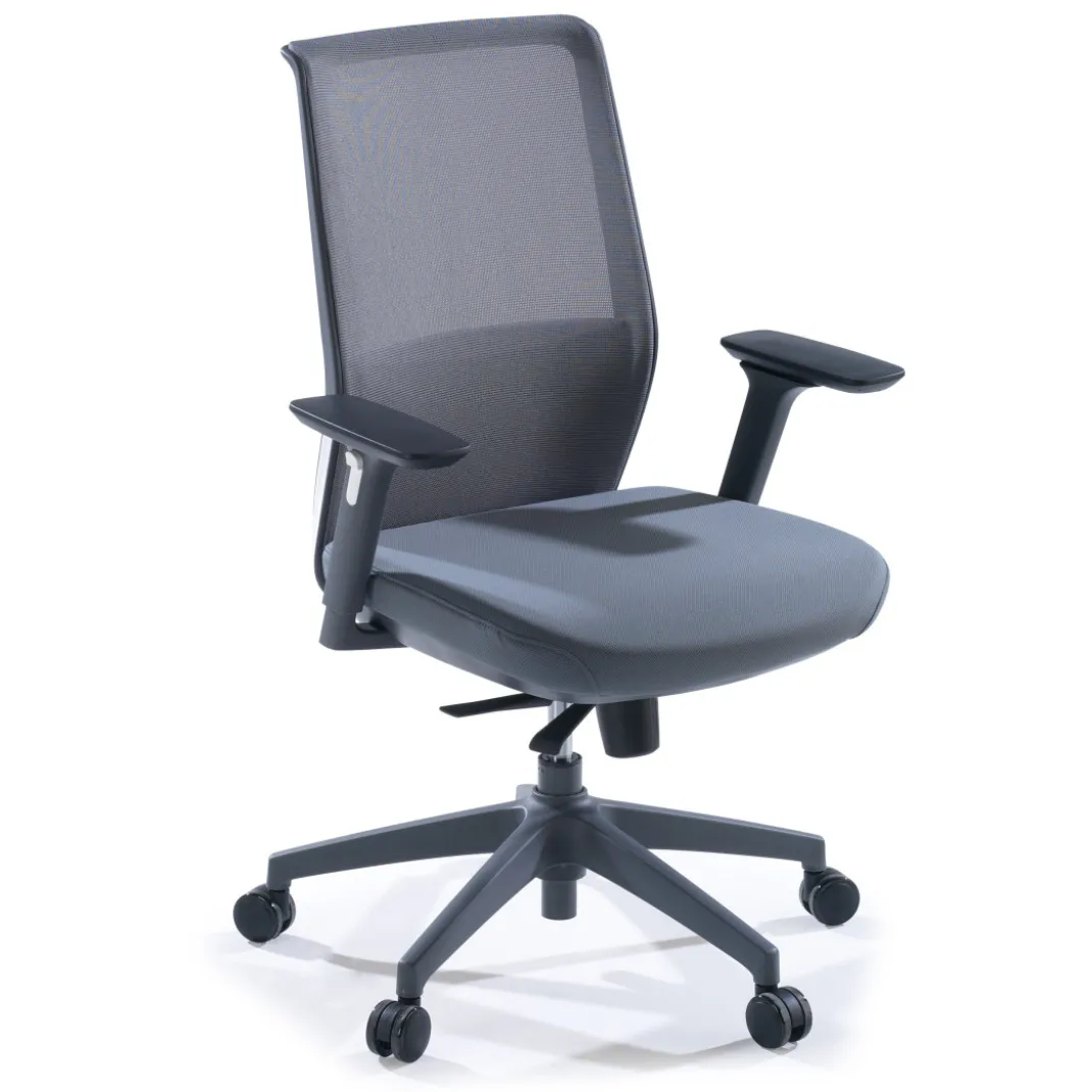 Silla de oficina Wind, respaldo ergonómico, brazos 3D, red