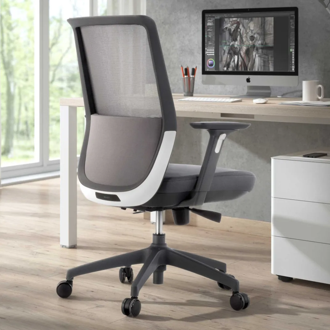 Silla de oficina Wind, respaldo ergonómico, brazos 3D, red