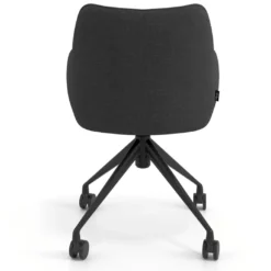 Silla de reuniones con ruedas Gala, estructura giratoria