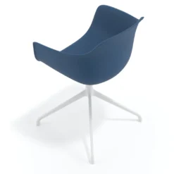 Silla de reuniones Elisa, base piramidal