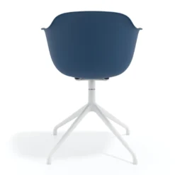 Silla de reuniones Elisa, base piramidal