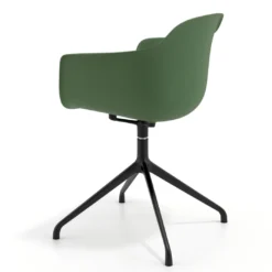 Silla de reuniones Elisa, base piramidal