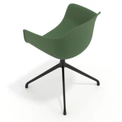 Silla de reuniones Elisa, base piramidal