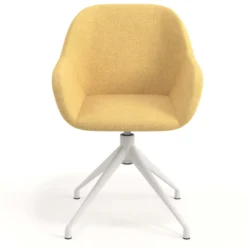 Silla de reuniones Moon Base de aluminio giratoria