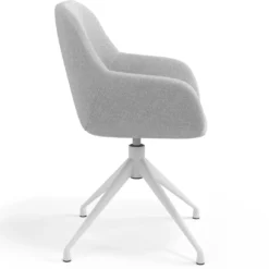 Silla de reuniones Moon Base de aluminio giratoria