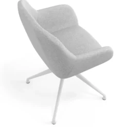 Silla de reuniones Moon Base de aluminio giratoria