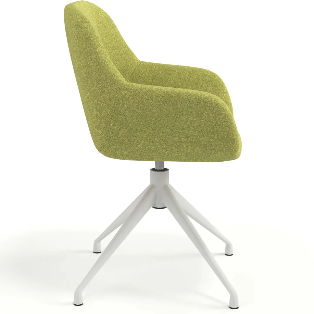 Silla de reuniones Moon Base de aluminio giratoria