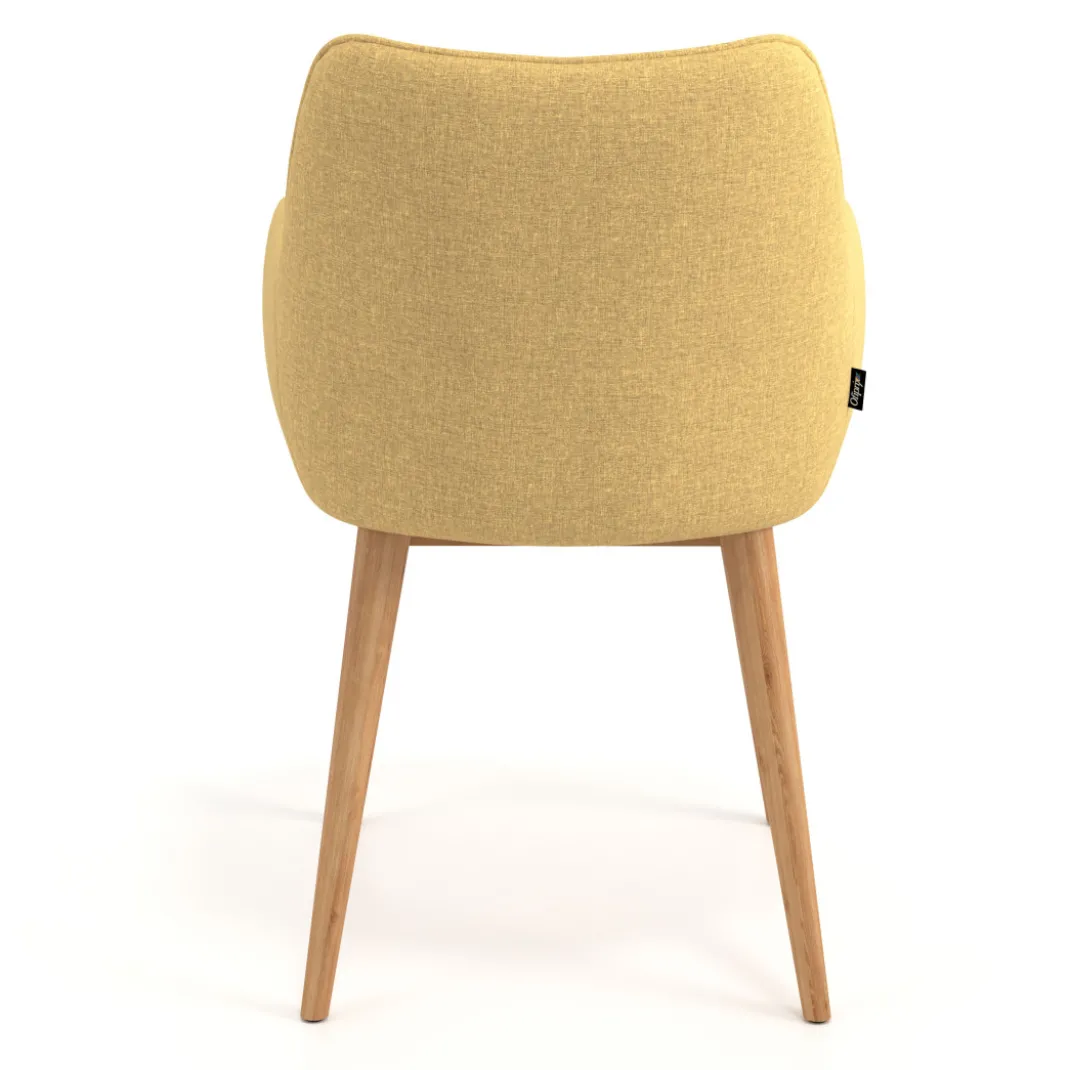 Silla de visitas Gala, estructura 4 patas, base de madera