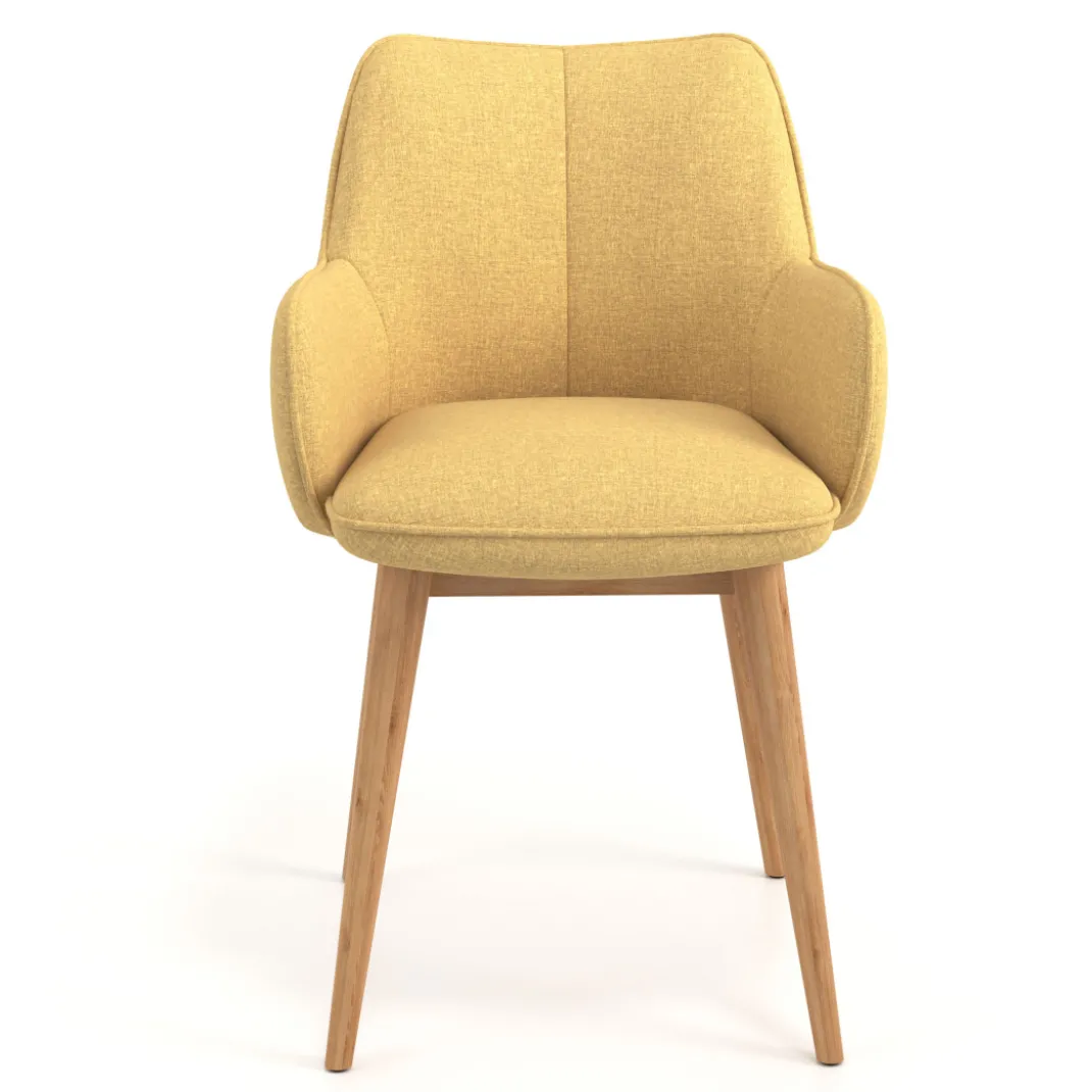 Silla de visitas Gala, estructura 4 patas, base de madera