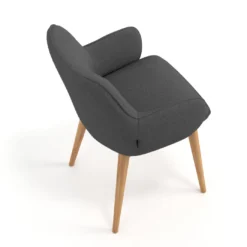 Silla de visitas Gala, estructura 4 patas, base de madera