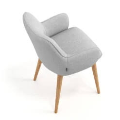 Silla de visitas Gala, estructura 4 patas, base de madera