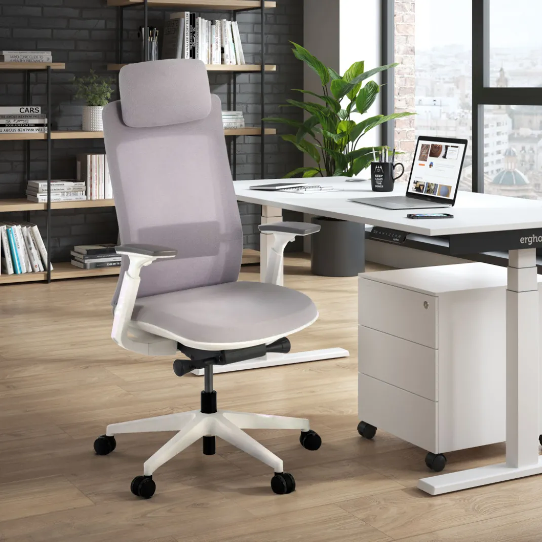 Silla Ergonómica de Oficina Reflect white