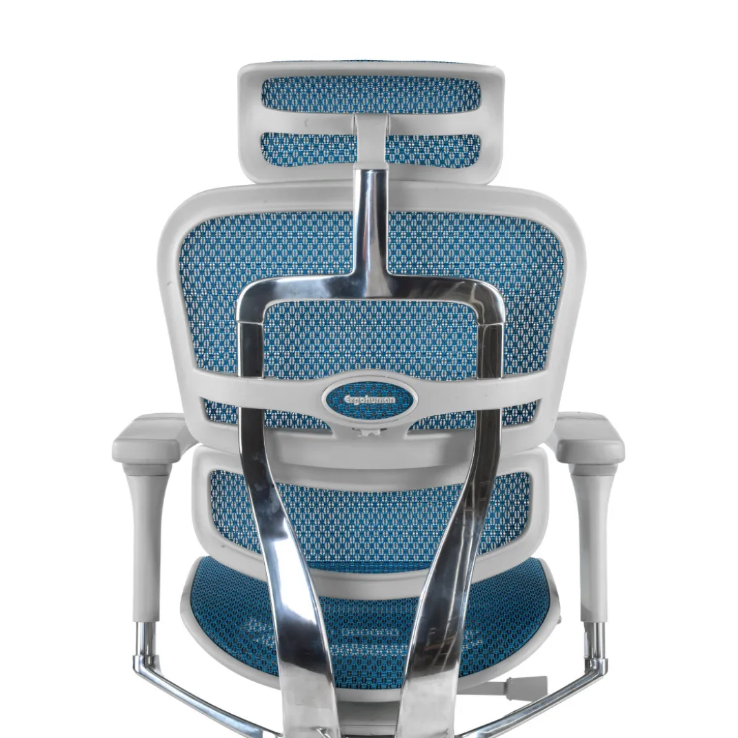 Silla ergonómica Ergohuman Elite, estructura blanca