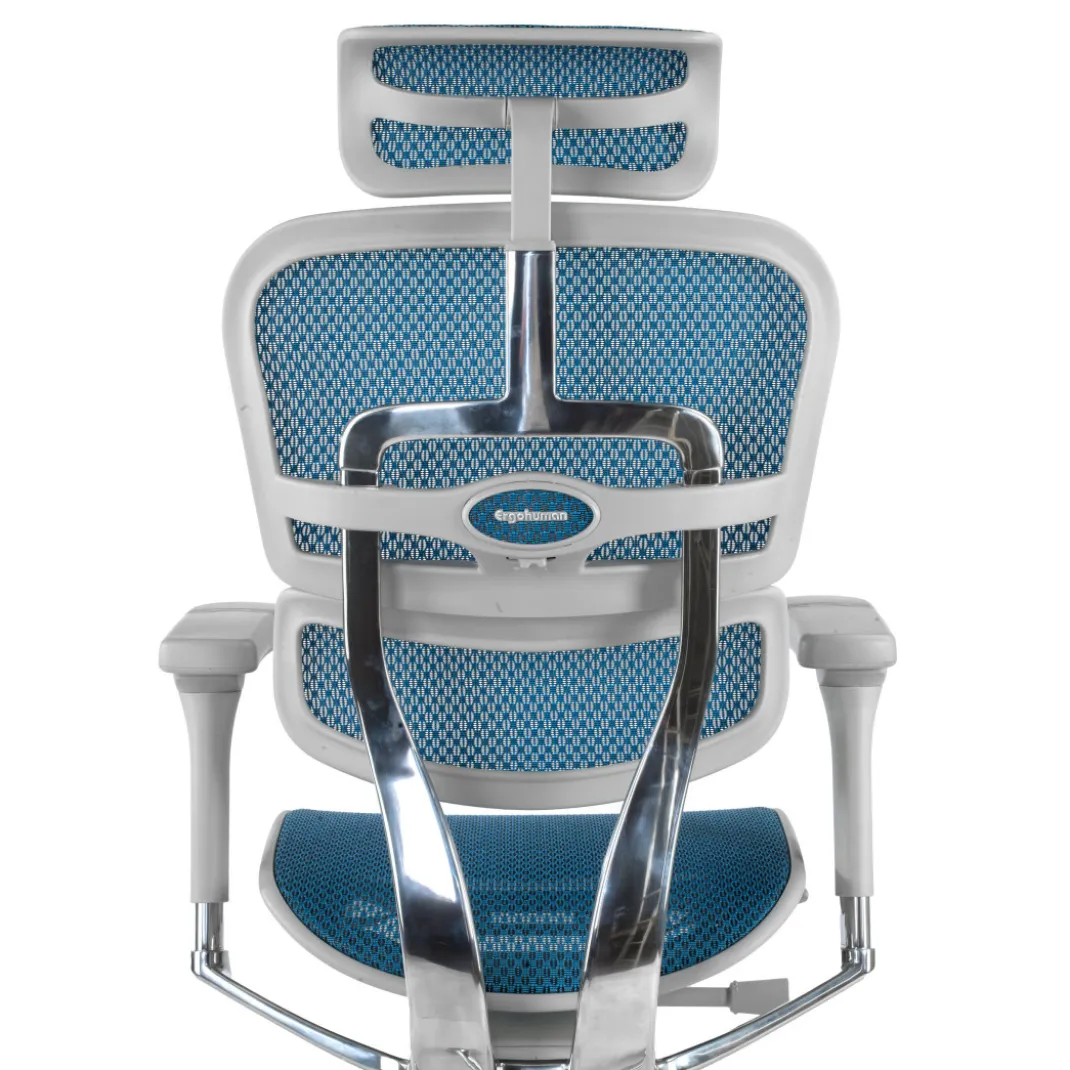 Silla ergonómica Ergohuman Elite, estructura blanca